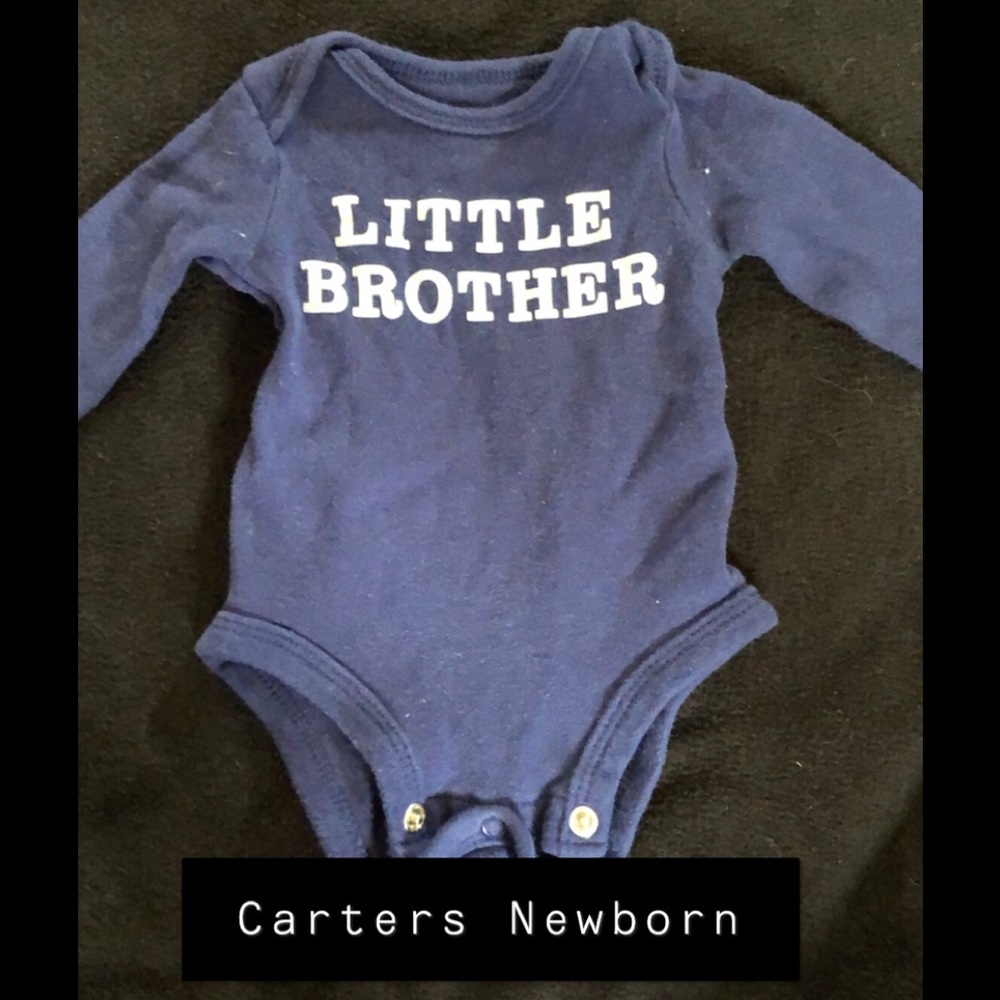Lot of 5 Newborn “Brother” Onsies